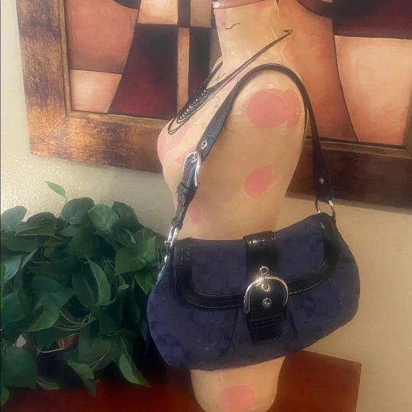 Coach Black Leather Bag - Picture 5 of 8